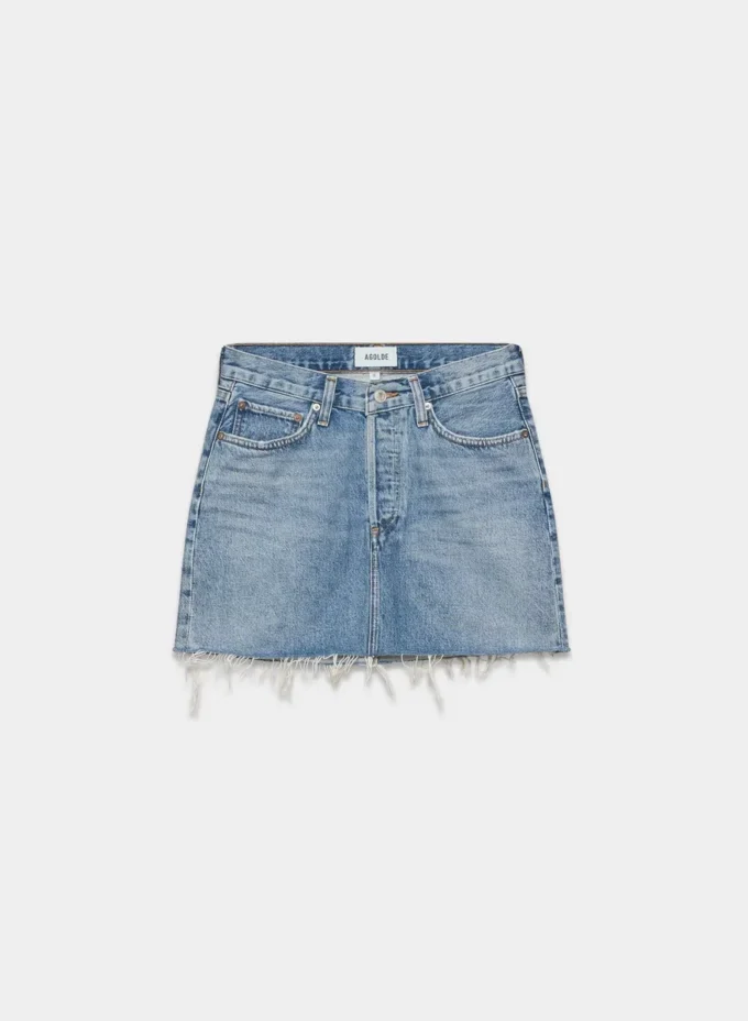 Mini-jupe à taille en V AGOLDE