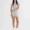 Mini-short boyfriend en molleton confortable à taille basse