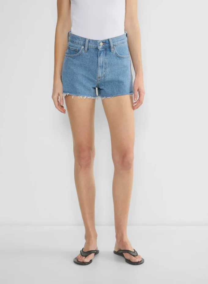 Mini-short en denim taille haute Jodie de Denim Forum
