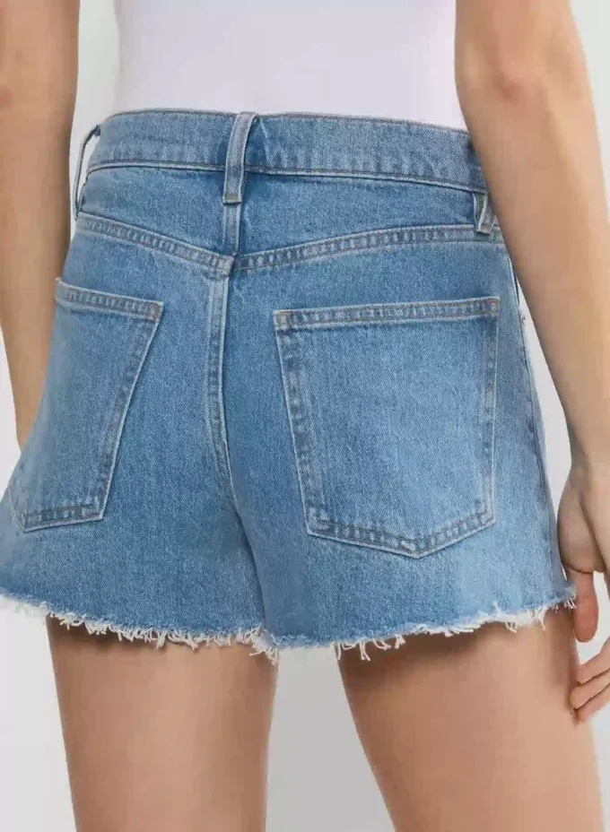 Mini-short en denim taille haute Jodie de Denim Forum
