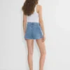 Mini-short en denim taille haute Jodie de Denim Forum