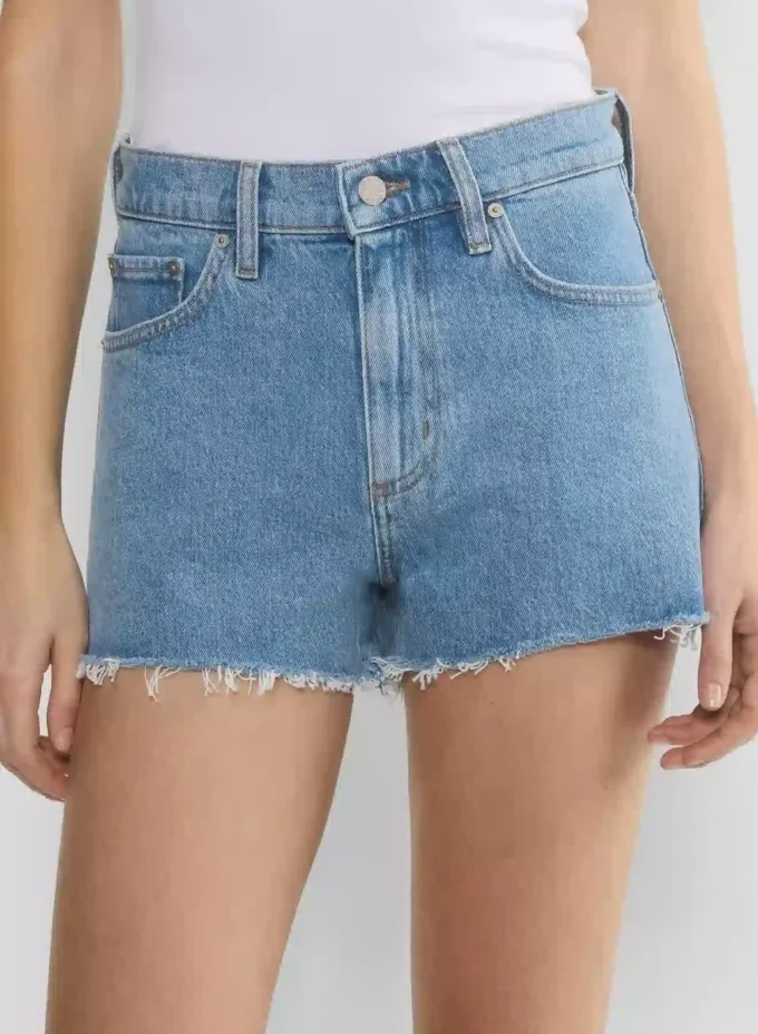 Mini-short en denim taille haute Jodie de Denim Forum