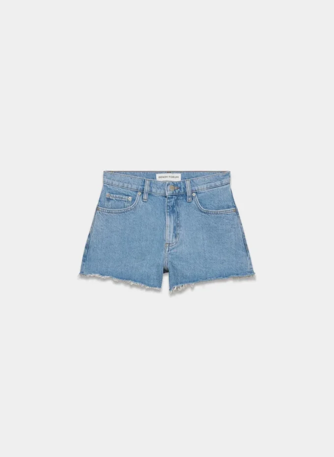 Mini-short en denim taille haute Jodie de Denim Forum