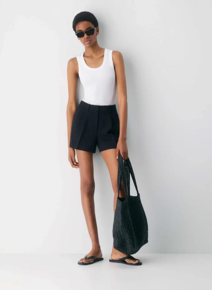 Mini-short à plis