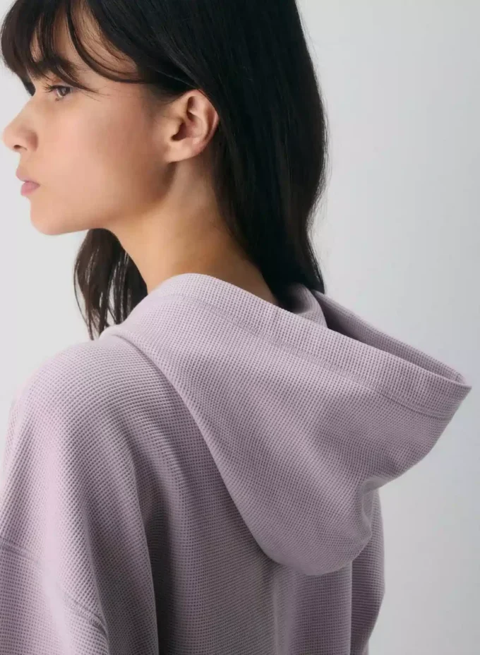 Nouveau sweat à capuche zippé Wafflex Eddy
