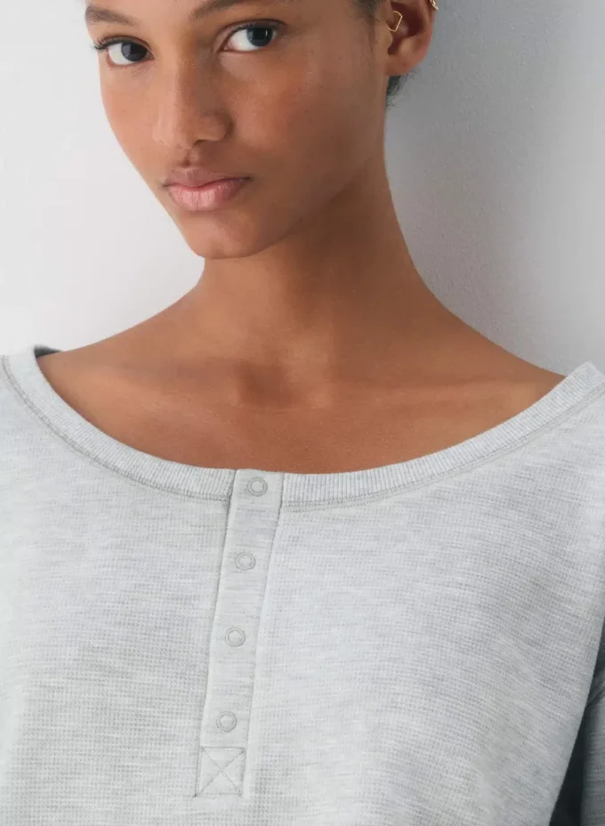 Nouveau t-shirt à manches longues Wafflex Lush