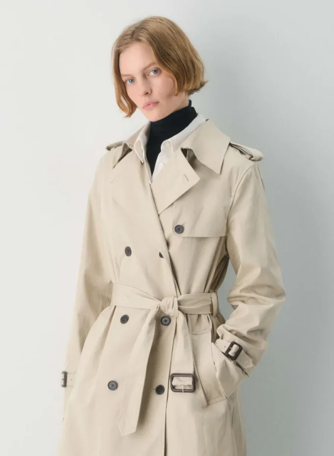 Nouveau trench-coat mi-long The Finch – City Twill