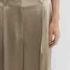 Pantalon cargo en satin