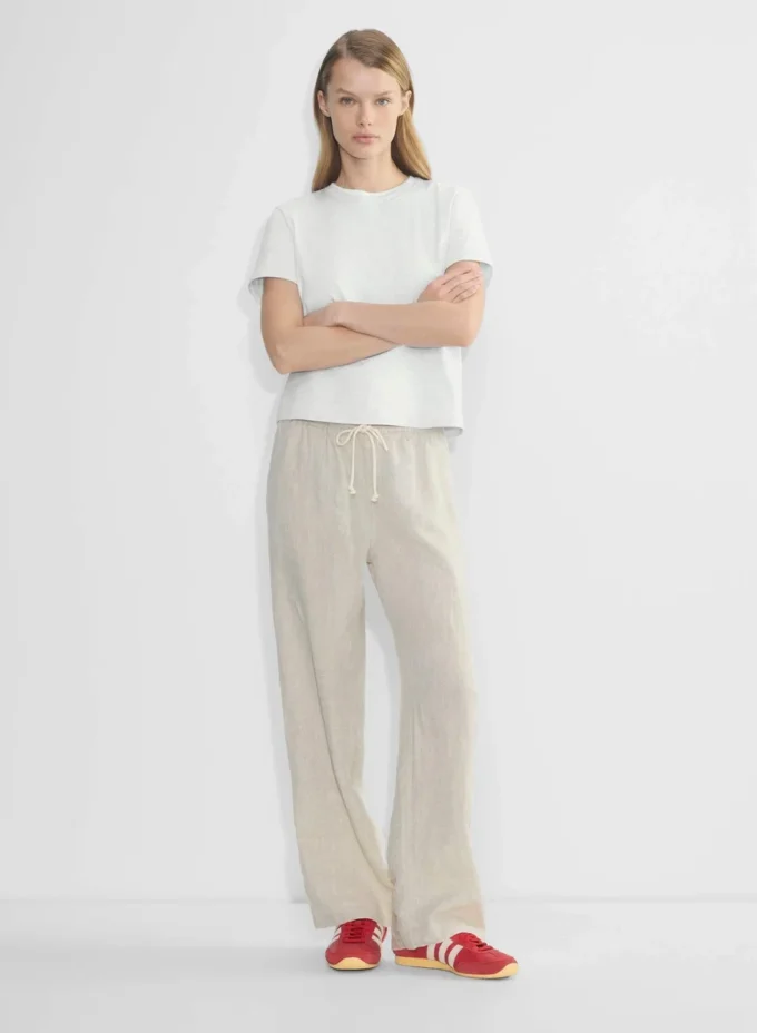 Pantalon Charleston en lin