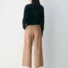 Pantalon chino ample à taille haute