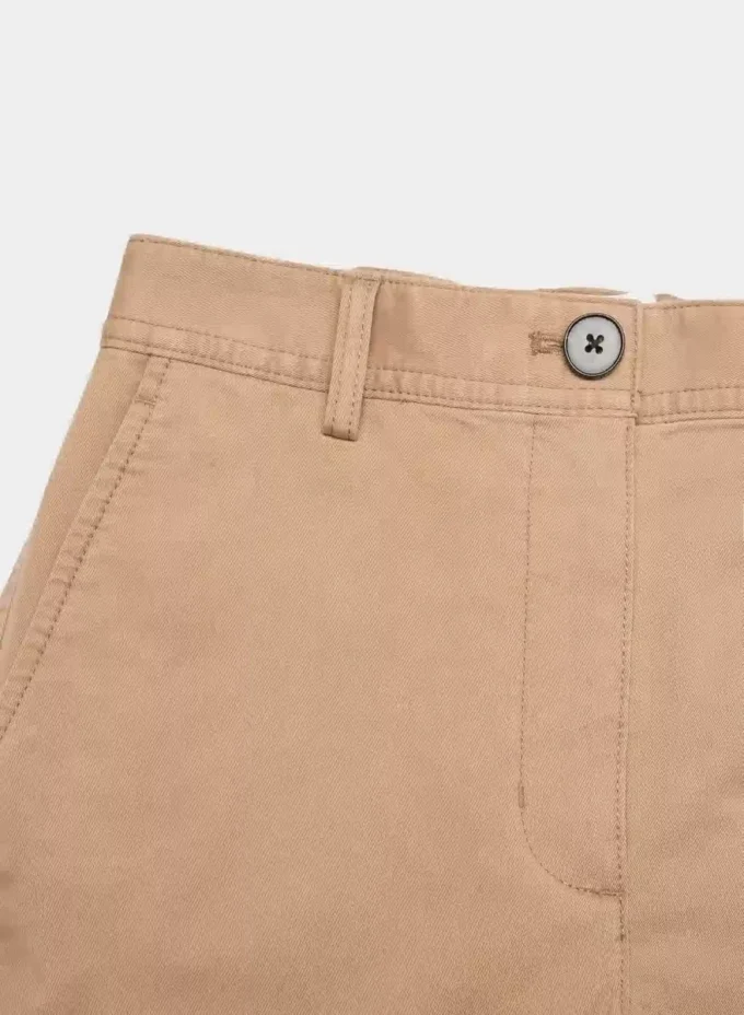 Pantalon chino ample à taille haute