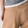 Pantalon chino décontracté à taille haute et jambes droites