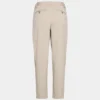 Pantalon chino taille mi-haute coupe carotte
