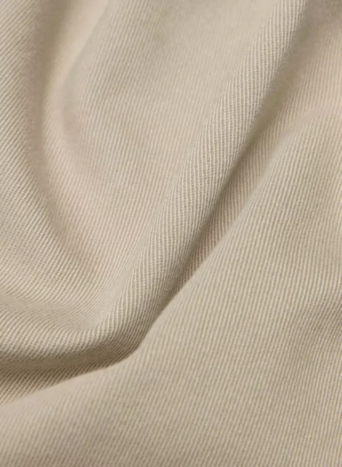 Pantalon chino taille mi-haute coupe carotte