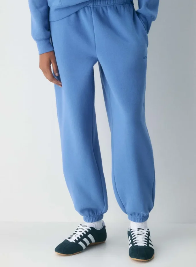 Pantalon de jogging oversize en molleton confortable avec fermeture éclair