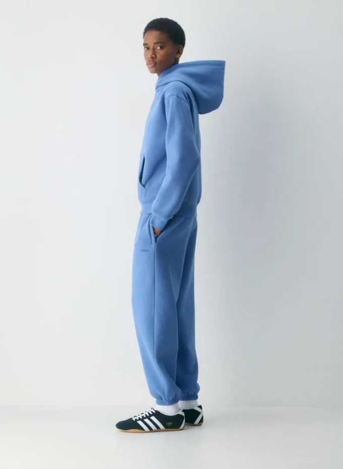 Pantalon de jogging oversize en molleton confortable avec fermeture éclair
