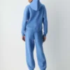 Pantalon de jogging oversize en molleton confortable avec fermeture éclair