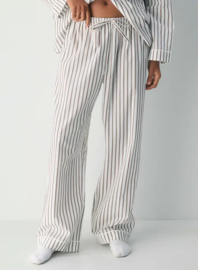 Pantalon de pyjama en popeline Laze