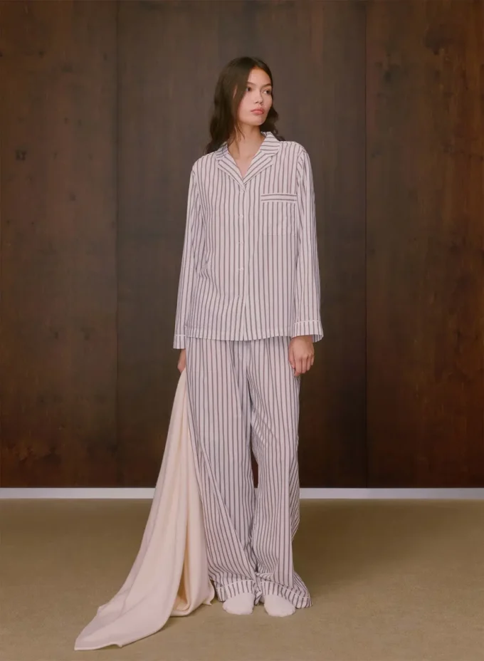 Pantalon de pyjama en popeline Laze