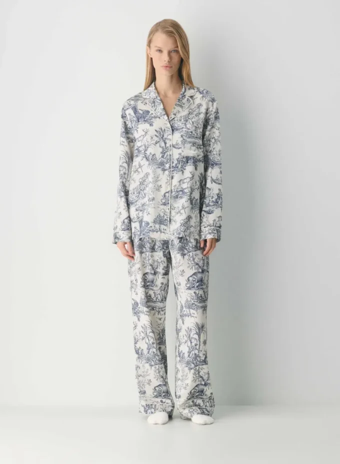 Pantalon de pyjama en soie Nightside