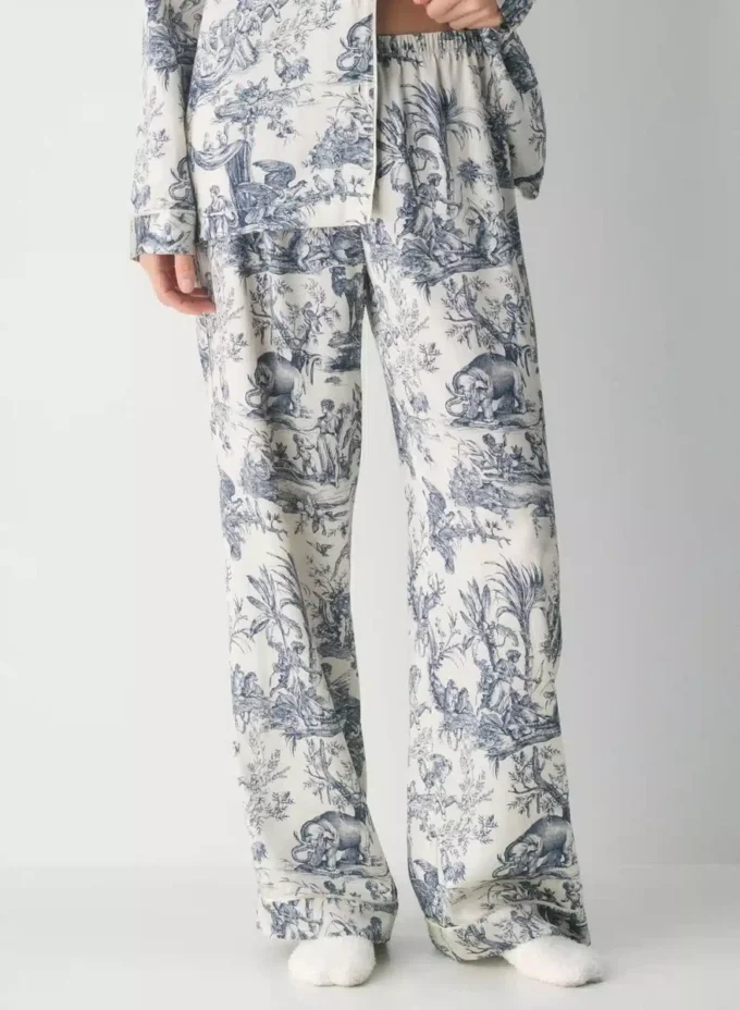 Pantalon de pyjama en soie Nightside