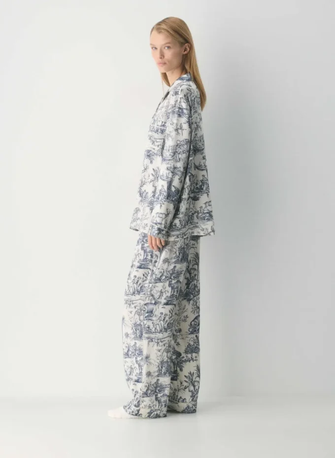 Pantalon de pyjama en soie Nightside