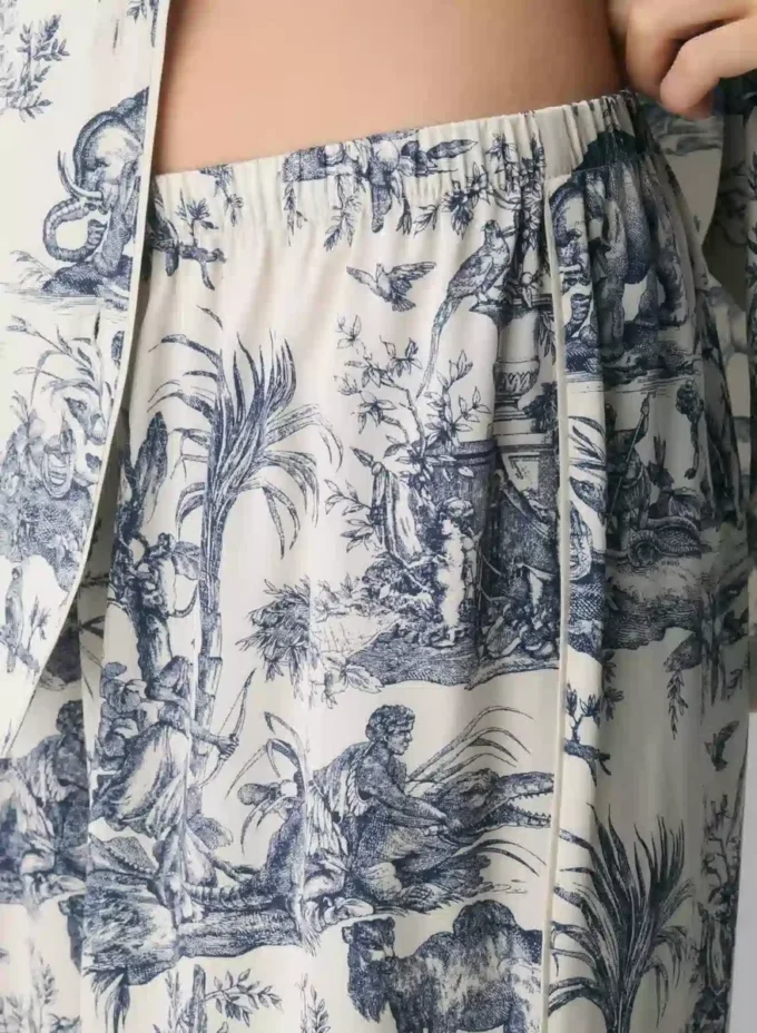 Pantalon de pyjama en soie Nightside