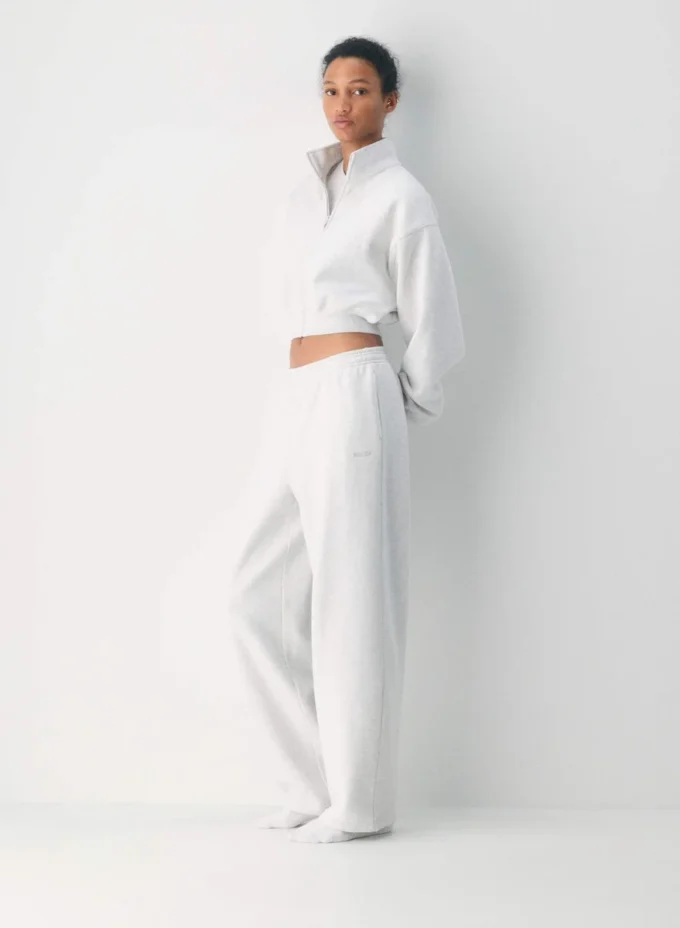 Pantalon de survêtement boyfriend confortable en molleton