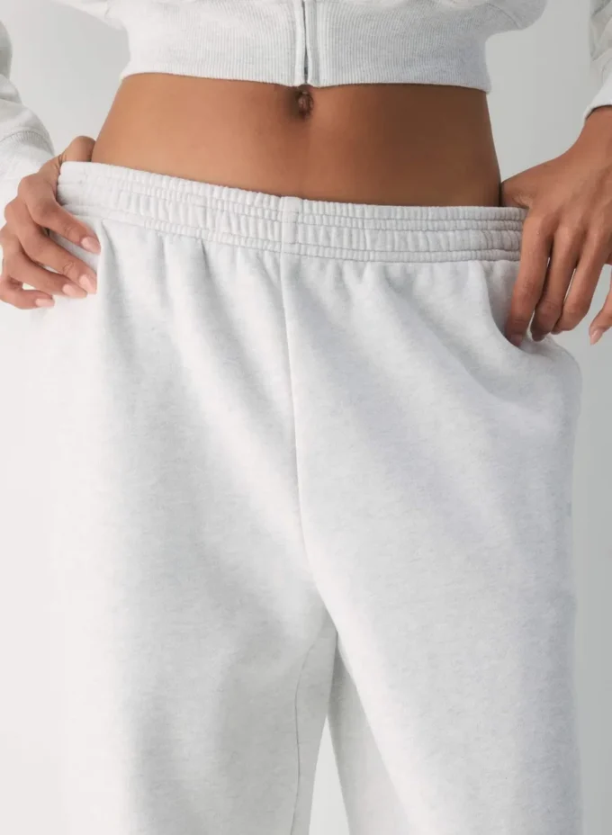 Pantalon de survêtement boyfriend confortable en molleton