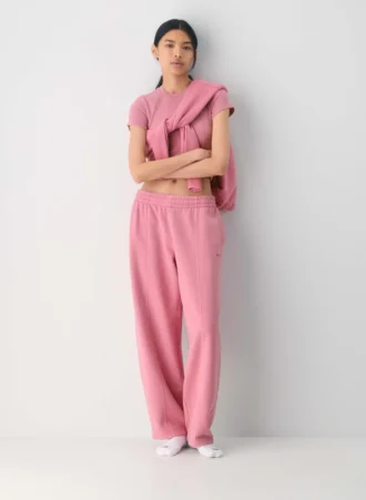 Pantalon de survêtement à coutures boyfriend en molleton douillet