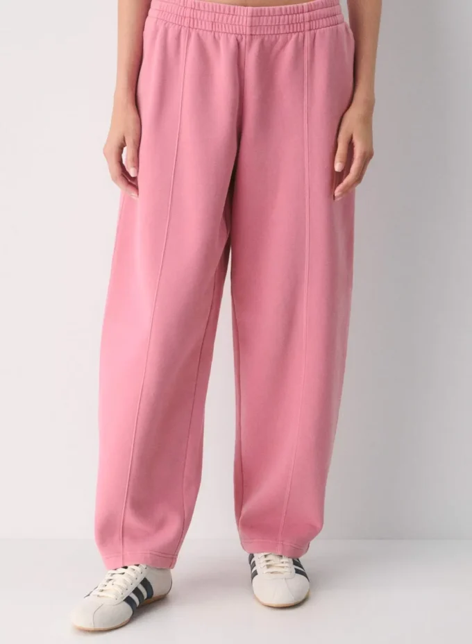 Pantalon de survêtement à coutures boyfriend en molleton douillet