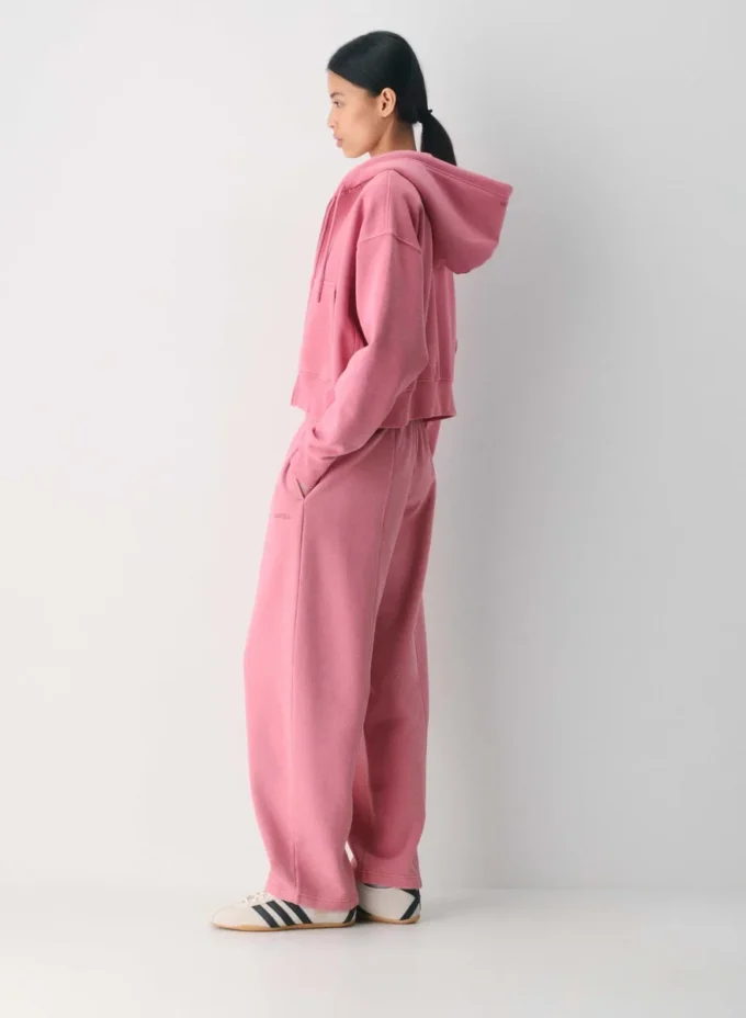 Pantalon de survêtement à coutures boyfriend en molleton douillet