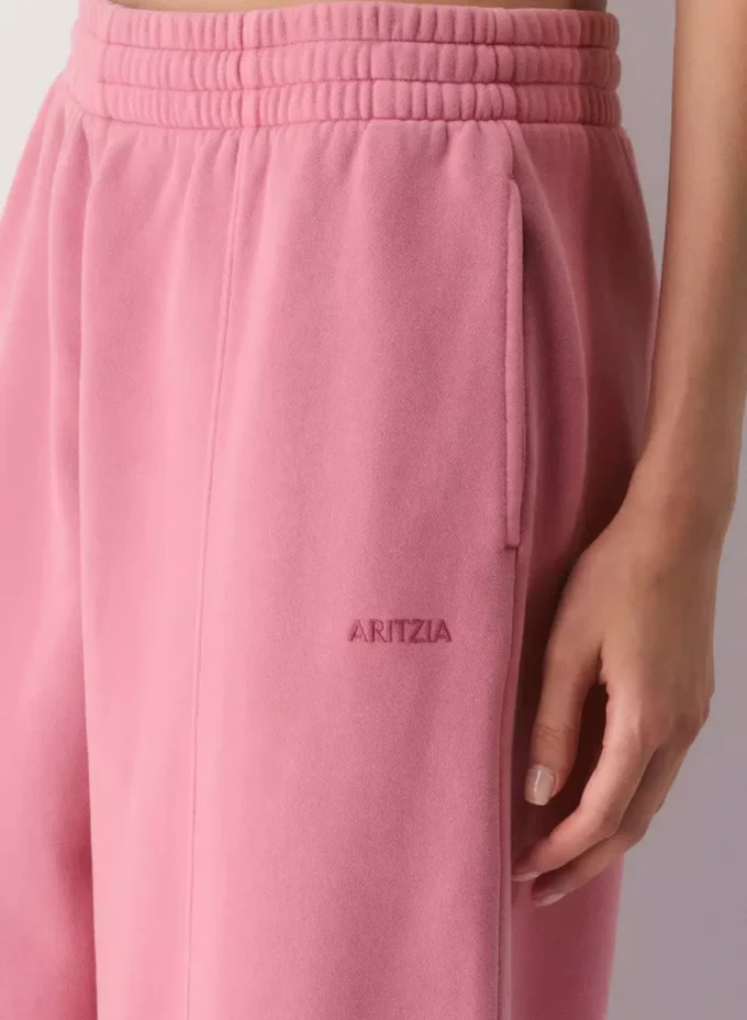 Pantalon de survêtement à coutures boyfriend en molleton douillet