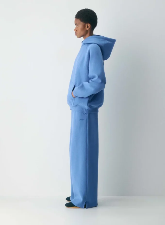 Pantalon de survêtement à larges bandes en molleton douillet