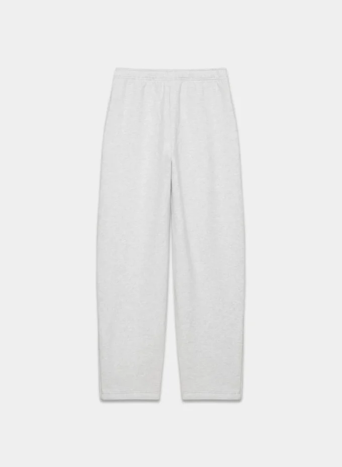 Pantalon de survêtement oversize à taille moyenne et jambes droites