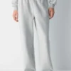 Pantalon de survêtement oversize à taille moyenne et jambes droites