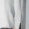 Pantalon de survêtement oversize à taille moyenne et jambes droites