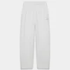 Pantalon de survêtement oversize à taille moyenne et jambes droites