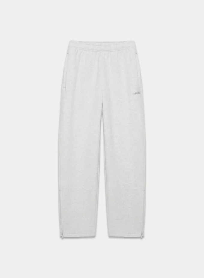 Pantalon de survêtement oversize à taille moyenne et jambes droites