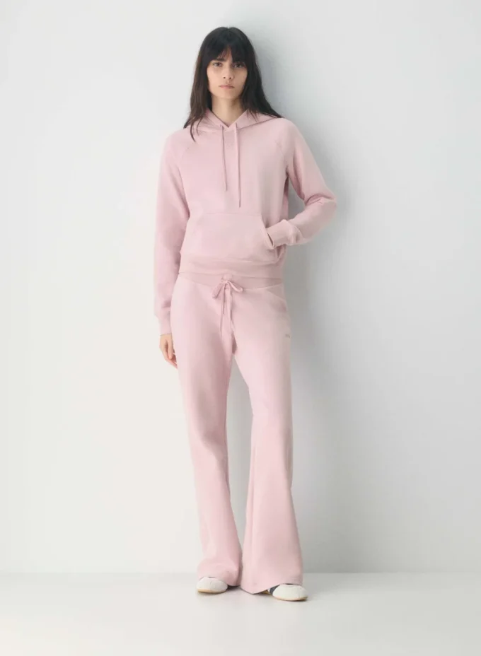 Pantalon de survêtement évasé en molleton douillet