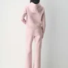 Pantalon de survêtement évasé en molleton douillet