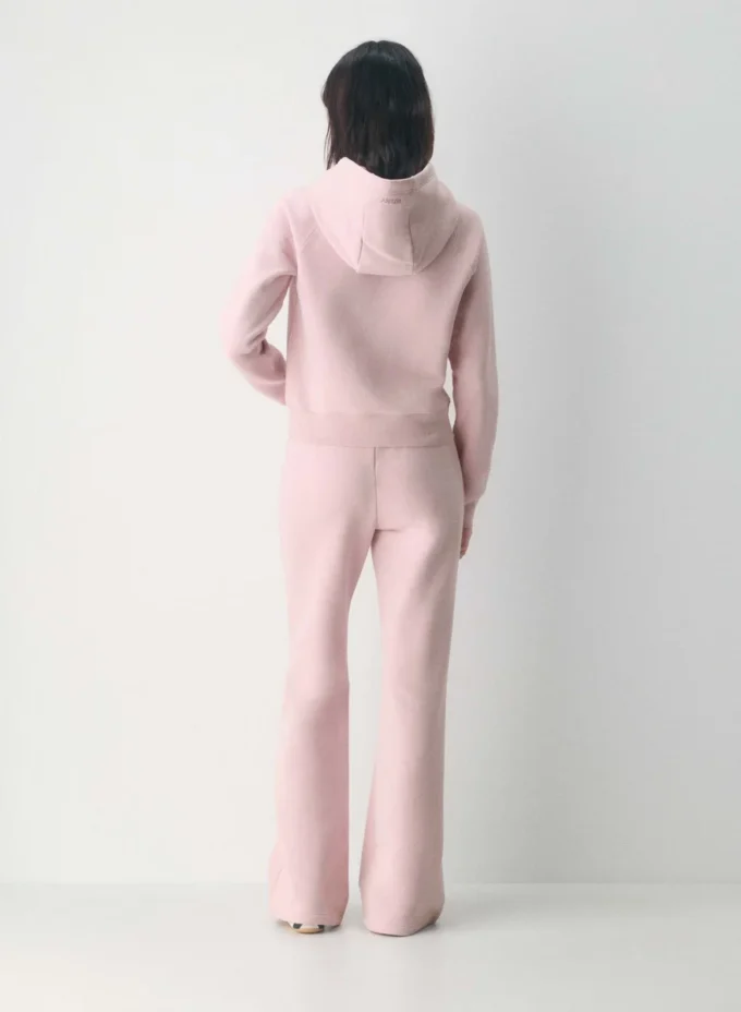 Pantalon de survêtement évasé en molleton douillet