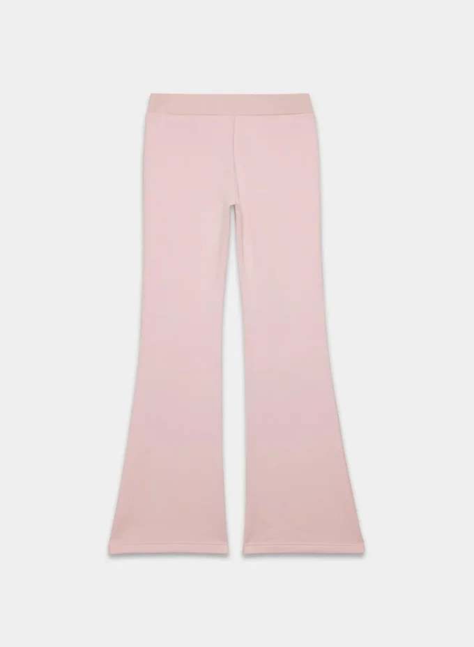 Pantalon de survêtement évasé en molleton douillet