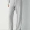 Pantalon large taille haute en cachemire Essential