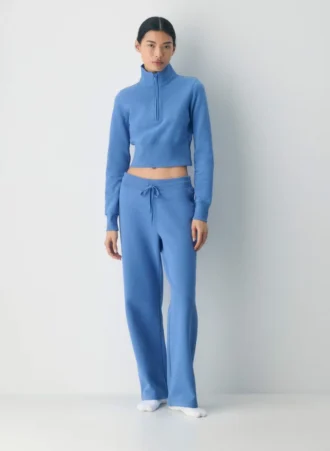 Polaire Cozy Sweatfleece Snug Hi-rib 1/2 Zip Mockneck