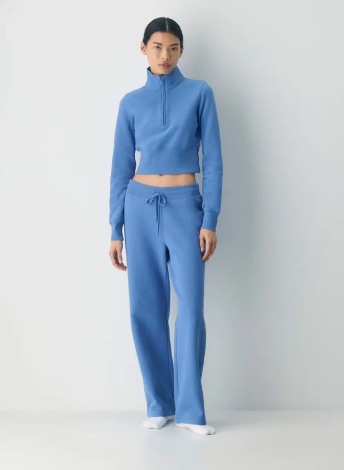 Polaire Cozy Sweatfleece Snug Hi-rib 1/2 Zip Mockneck