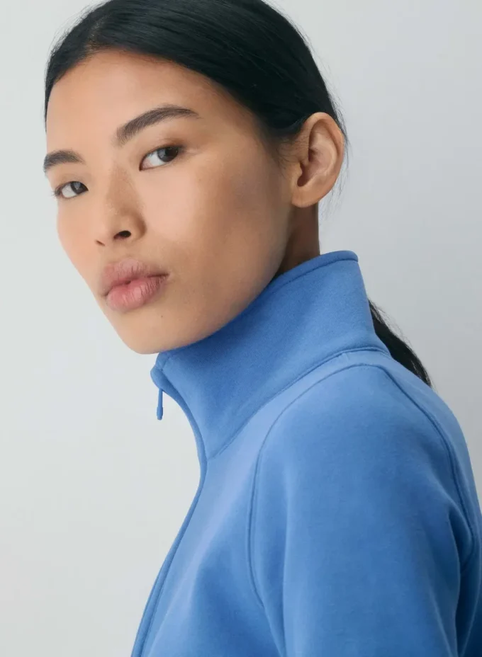 Polaire Cozy Sweatfleece Snug Hi-rib 1/2 Zip Mockneck