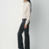Pull à capuche et fermeture éclair 1/4 en laine mérinos Heritage