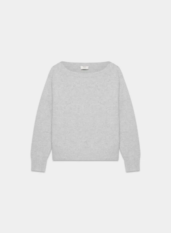 Pull à col bateau décontracté Essential Cashmere