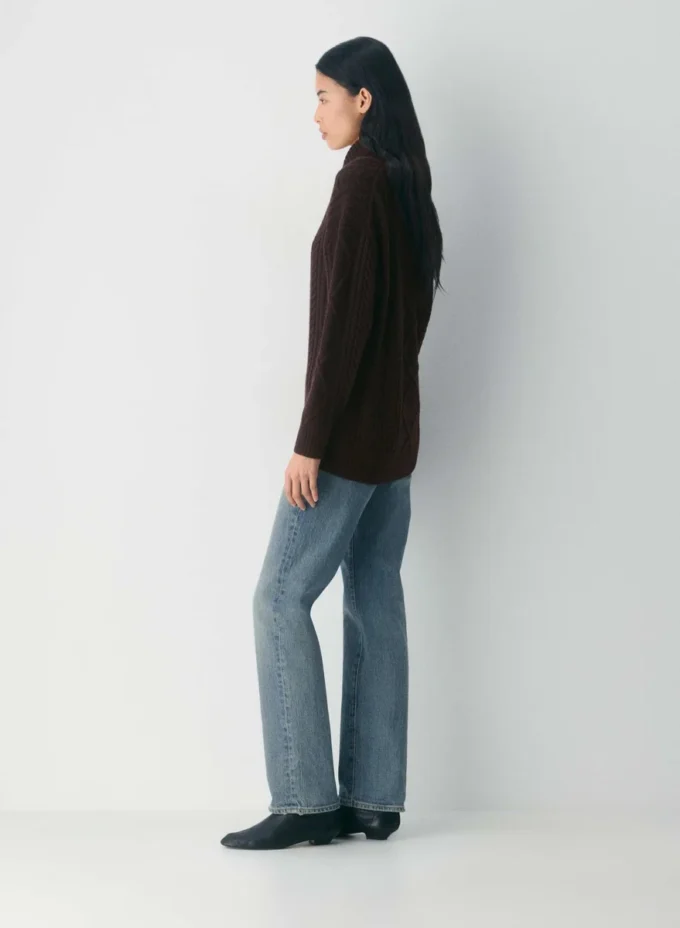 Pull à col châle en laine mérinos Heritage Knit 100 % extra-fine